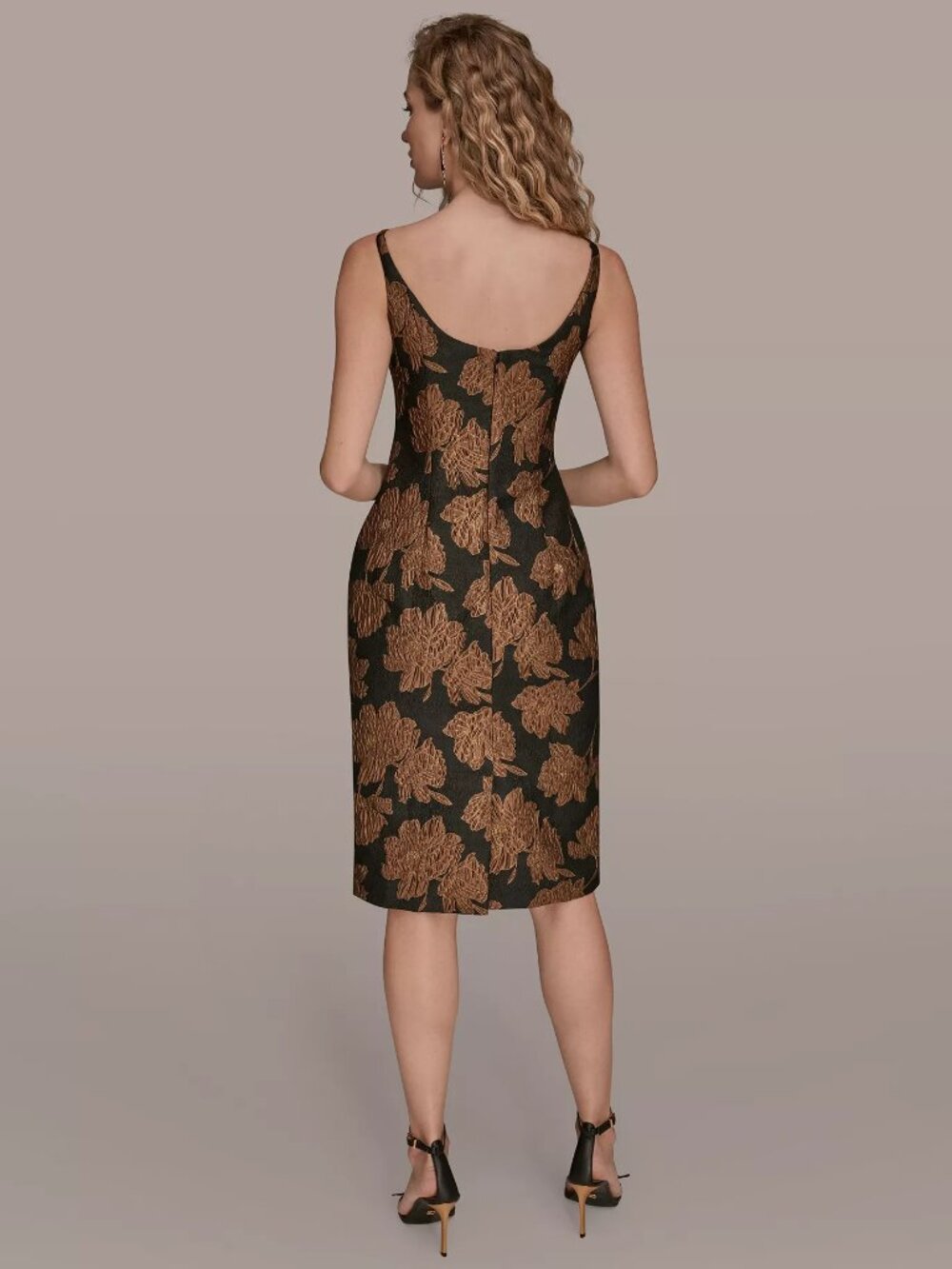 NWT Donna Karan New York Floral Sheath Dress - Size 14 - Picture 2 of 2